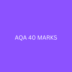 AQA 40 Marks text on blue background